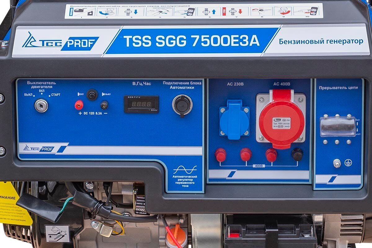 Бензогенератор TSS SGG 7500Е3A - фотография № 4