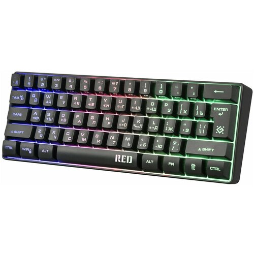 Игровая клавиатура Defender Red GK-116 черный 167100₽