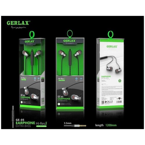 Проводные наушники для телефона с микрофоном Gerlax GE-05 33600₽