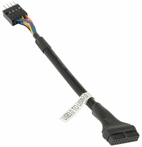 Кабель-переходник Espada Кабель-переходник USB3.0(внутр.)(F)->USB2.0(внутр.) Espada 10pinMto20pinF (0.15м)