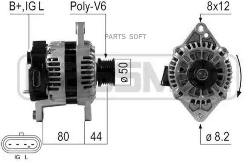 ERA 210643 Генератор 14V 85A