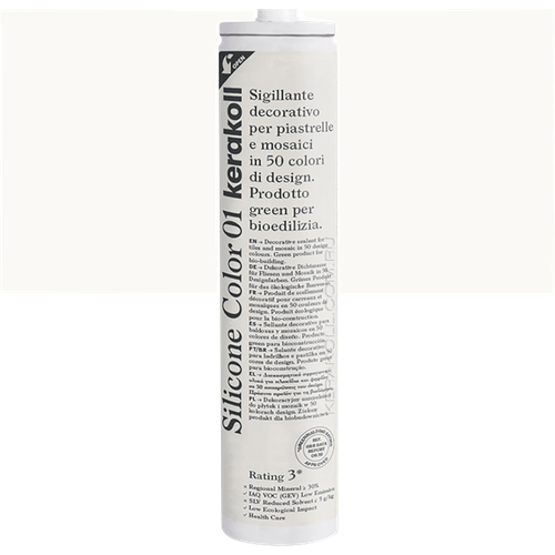 Герметик силиконовый декоративный для плитки и мозаики Kerakoll Silicone Color (310мл) 01