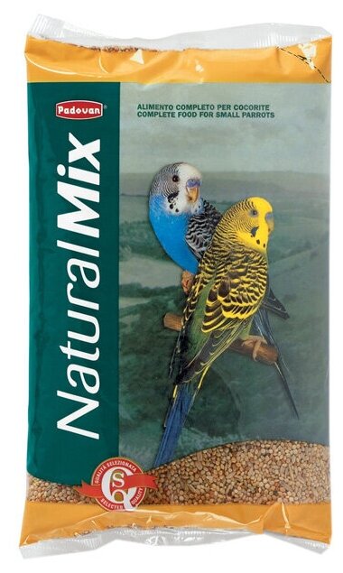 PADOVAN NATURALMIX COCORITE корм для волнистых попугаев (1 кг х 2 шт)