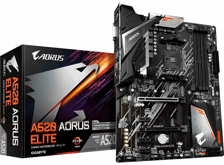 Материнская плата GigaByte A520 Aorus Elite