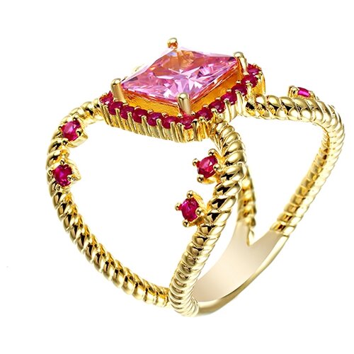 фото Element47 широкое ювелирное кольцо из серебра 925 пробы с кубическим цирконием 20172r_ko_001_yg, размер 17.75