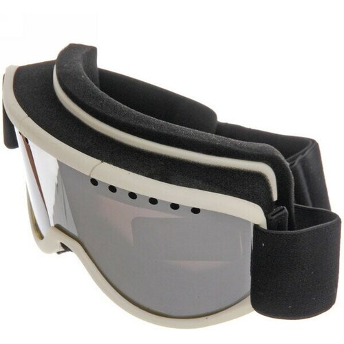 фото Очки горнолыжные sh001, белая оправа/серебристая линза vostok