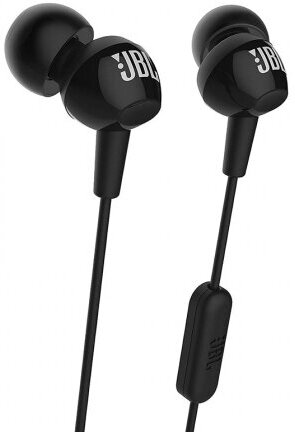 Наушники JBL C100SI, mini jack 3.5 mm, черный