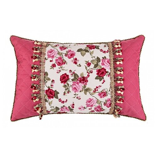 фото Подушка декоративная santalino роза (850-816-63) белый/розовый