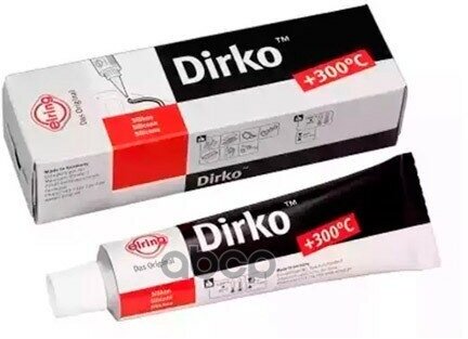 Герметик Dirko HT черный силиконовый 70мл (от -60С до +315С) Elring арт. 006553