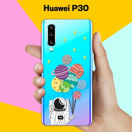 Силиконовый чехол Планеты-шарики на Huawei P30