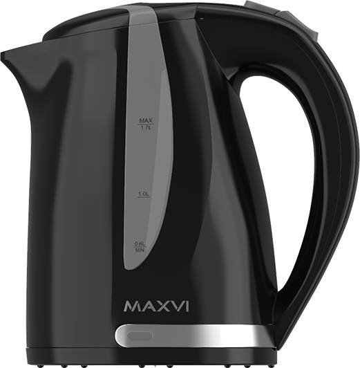 Чайник MaxviKE1701P, черный - фотография № 1