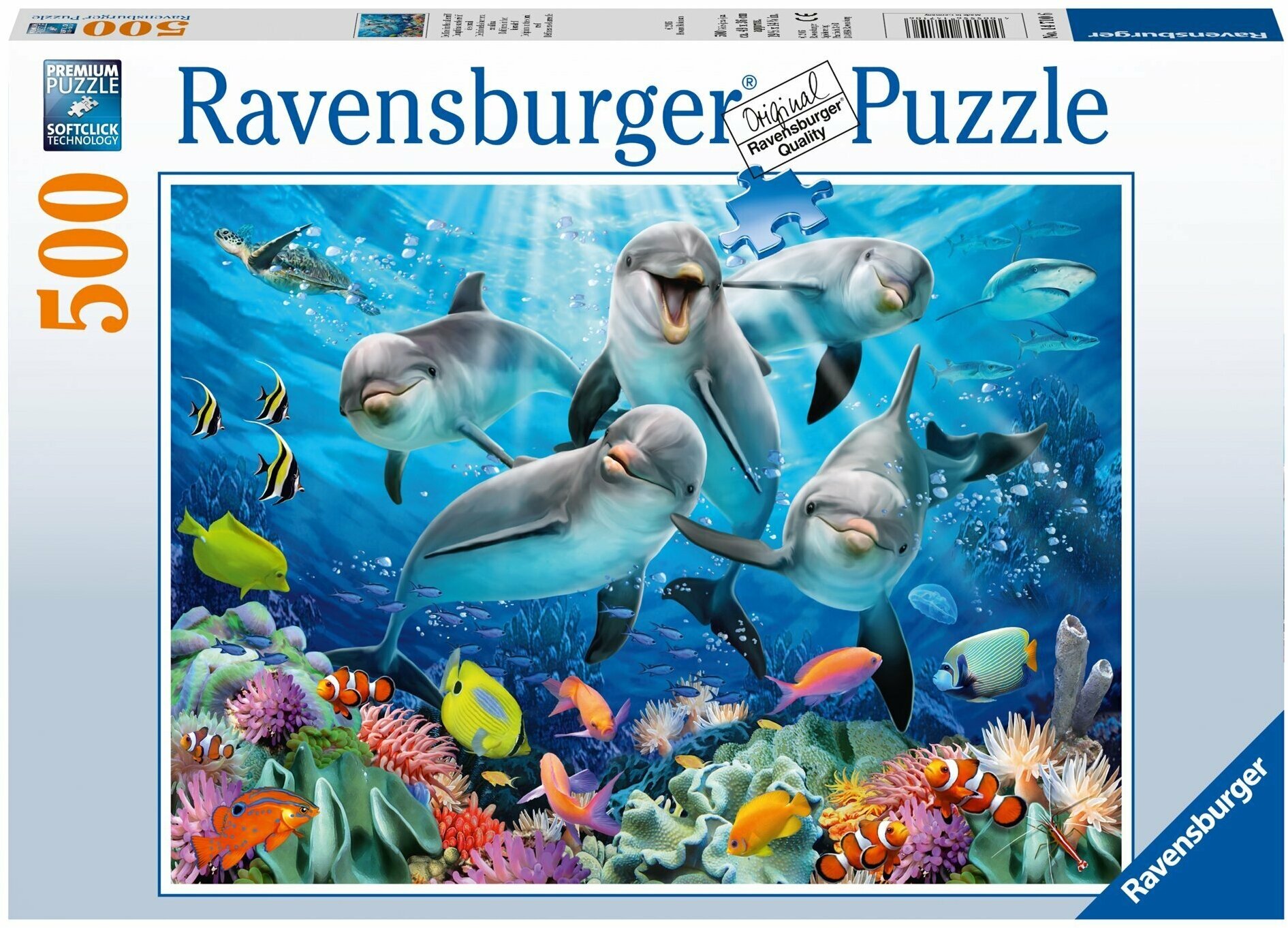 Пазл Ravensburger "Дельфины", 500 эл, 14710