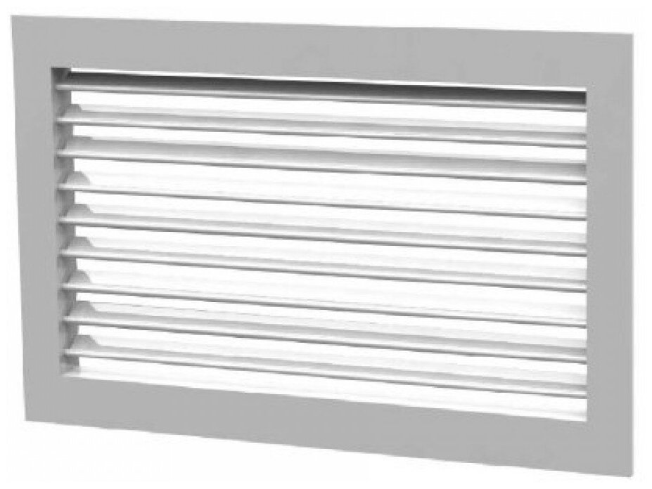 Вентиляционная алюминиевая решетка однорядная Гранд Вент 300x200