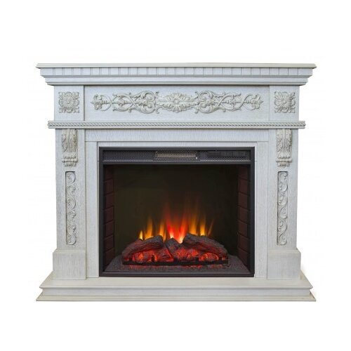 Дровяной камин RealFlame Estella 25,5/26 WT + Sparta 25,5 2 кВт 120 см 100 см 41 см белый 55 м³ 25 м²