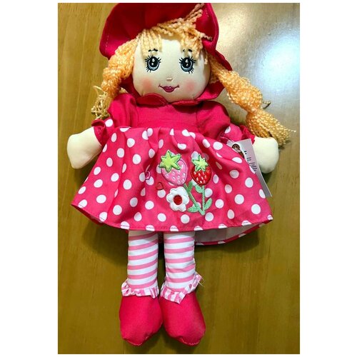 Кукла для девочки 40 см в красная, легкая игрушка для ребенка, интерактивная говорит