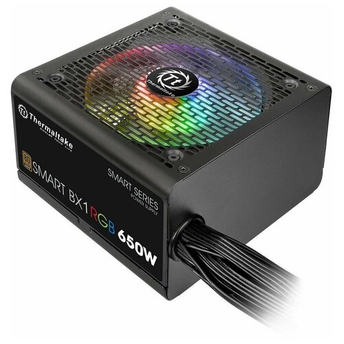 Блок питания THERMALTAKE Smart BX1 RGB, 650Вт, 120мм, черный, retail [ps-spr-0650nhsabe-1]
