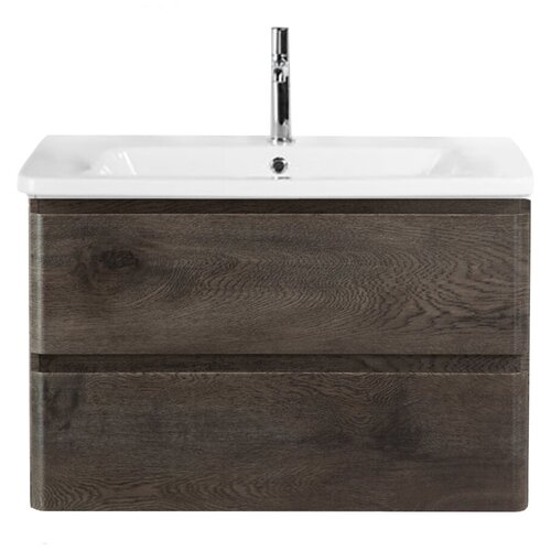 База под раковину подвесная BelBagno ALBANO-CER-800-2C-SO-RNG Rovere Nature Grigio