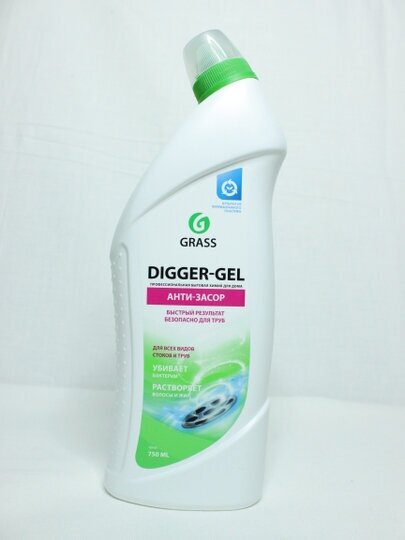 Средство для прочистки труб канализации Digger-Gel Grass