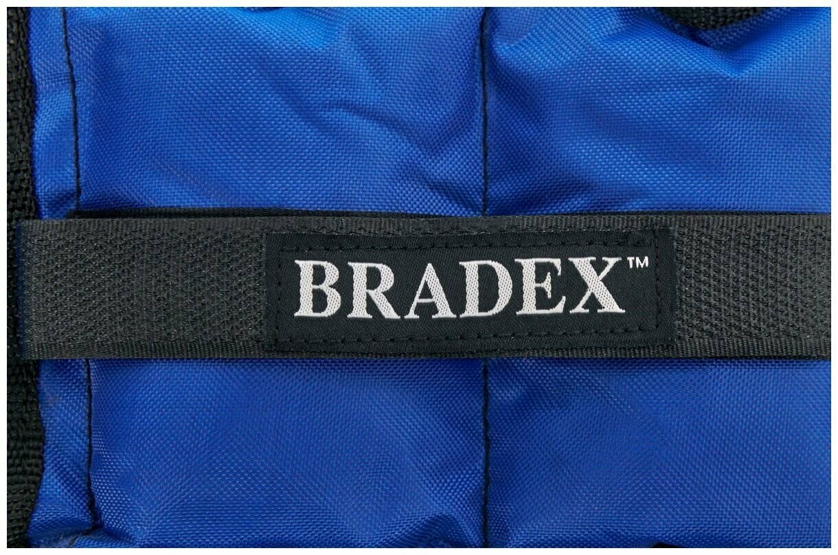 Утяжелители для рук и ног Bradex SF 0742, 2 шт.*1,5 кг, синие, полиэстер - фото №6