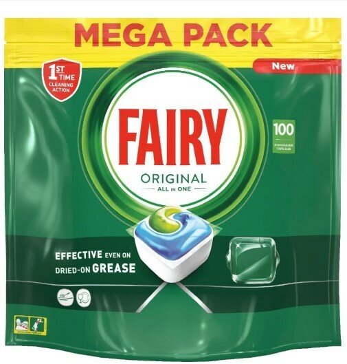 Таблетки для посудомоечной машины FAIRY ORIGINAL ALL IN ONE 100 табл.