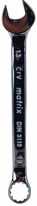 Ключ комбинированный, 13 мм, CrV, полированный хром Matrix - фотография № 15