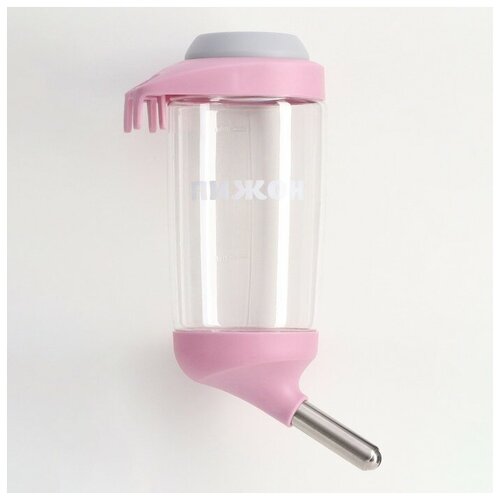 Поилка для грызунов 350 мл розовая 442₽