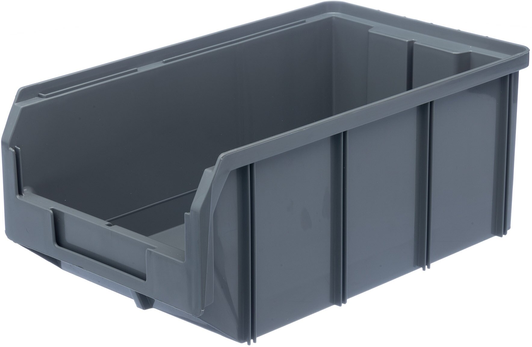Пластиковый ящик стелла-техник V-3-К3-серый, 342х207х143мм, комплект 3 штуки - фотография № 6