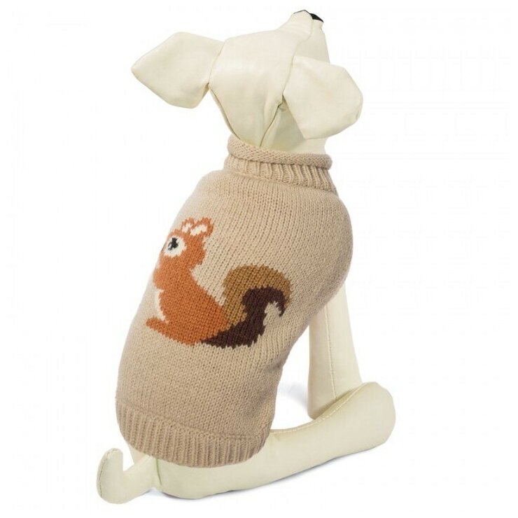 TRIOL свитер для собак Белочка бежевый (M) - фотография № 3