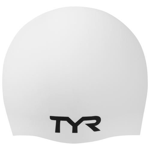 фото Шапочка для плавания tyr wrinkle free silicone cap, силикон, белый (lcs/100)