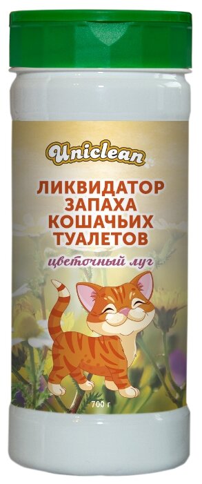 Ликвидатор запаха Uniclean кошачьих туалетов Цветочный луг 700гр. 4021 - фотография № 2