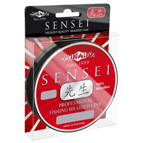 Плетеный шнур MIKADO Sensei d=0.14 мм, 10 м, 9.4 кг, black, 1 шт.