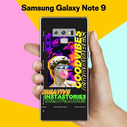 силиконовый чехол розовый ананас на samsung galaxy note 9 самсунг галакси нот 9 Силиконовый чехол на Samsung Galaxy Note 9 Набор 10 / для Самсунг Галакси Ноут 9