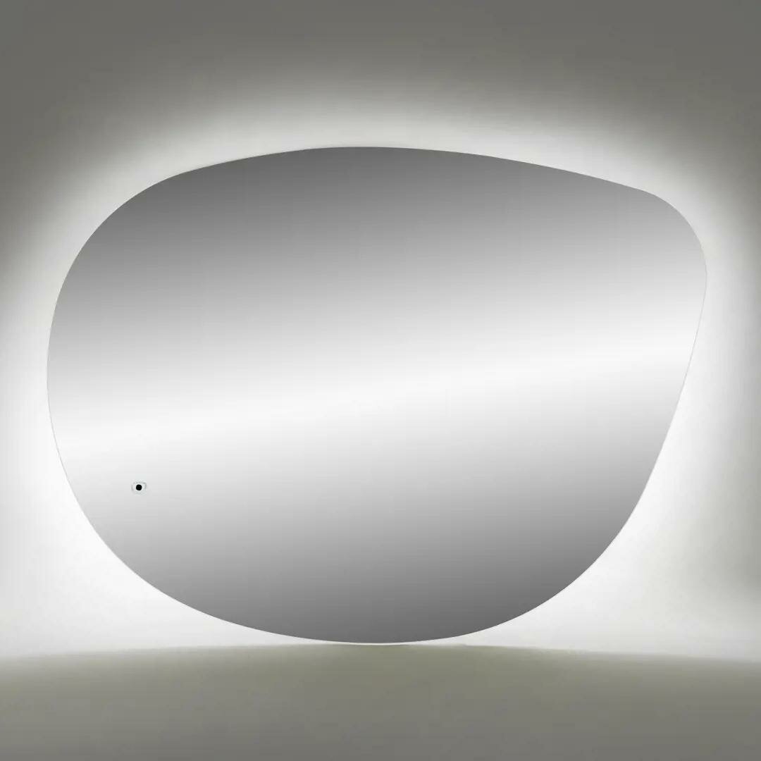 Зеркало для ванной Бордо с подсветкой 76x90 см цвет серый - фотография № 3