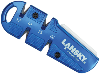 Механическая точилка Lansky QuadSharp Knife Sharpener QSHARP, карбид/керамика, синий