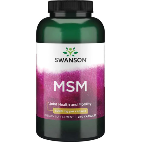 SWANSON MSM 1000 мг (240 капсул) kal msm 1000 mg мсм 1000 мг метилсульфонилметан 80 таблеток kal