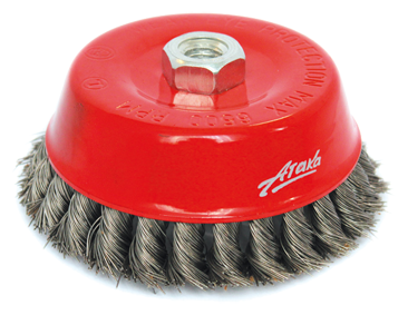Чашеобразная витая щетка АТАКА - фото №1