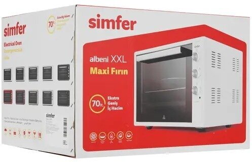 Мини-печь Simfer M7003, серия Albeni Pro XXL, 7 режимов работы, гриль, вертел, конвекция - фото №19