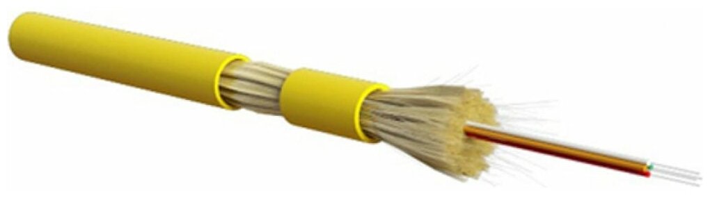 фото Кабель волоконно-оптический Hyperline FO-DT-IN-9S-4-LSZH-YL (SM, 9/125, 4 волокна, внутренний)