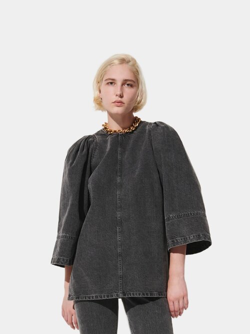 Футболка Rachel Comey, оверсайз, хлопок, размер 4, серый