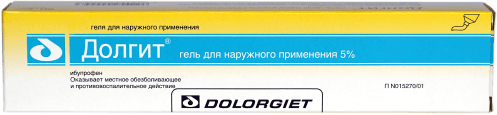 Долгит гель для наружного применения 5% 150г