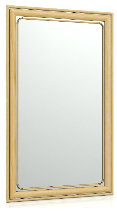Зеркало 121 дуб, ШхВ 50х80 см, зеркала для офиса, прихожих и ванных комнат, горизонтальное или вертикальное крепление