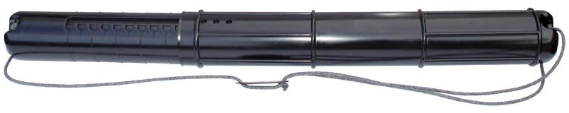 Тубус для чертежей СТАММ телескопический, диаметр 9 см, длина 70-110 см, А0, черный, на шнурке (ПТ01)