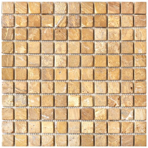 Мозаика Colori Viva Travertino Бежевая Из Камня 2.5x2.5 30.5x30.5 CV20013