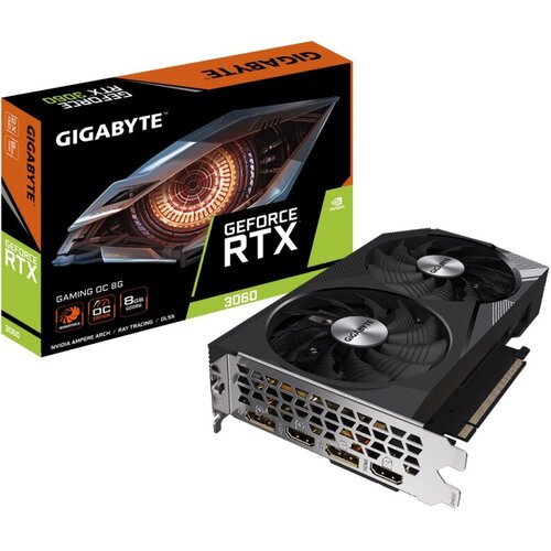 Видеокарта GIGABYTE GeForce RTX 3060 GAMING OC 8G 48779₽