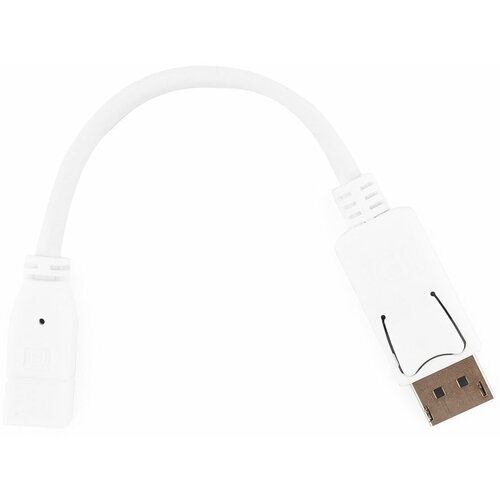 Кабель Cablexpert miniDisplayPort - DisplayPort (A-mDPF-DPM-001-W), 0.16 м, 1 шт., белый