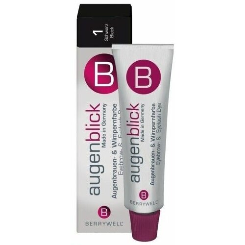 Berrywell Augenblick Краска для бровей и ресниц, 15 мл, Черный