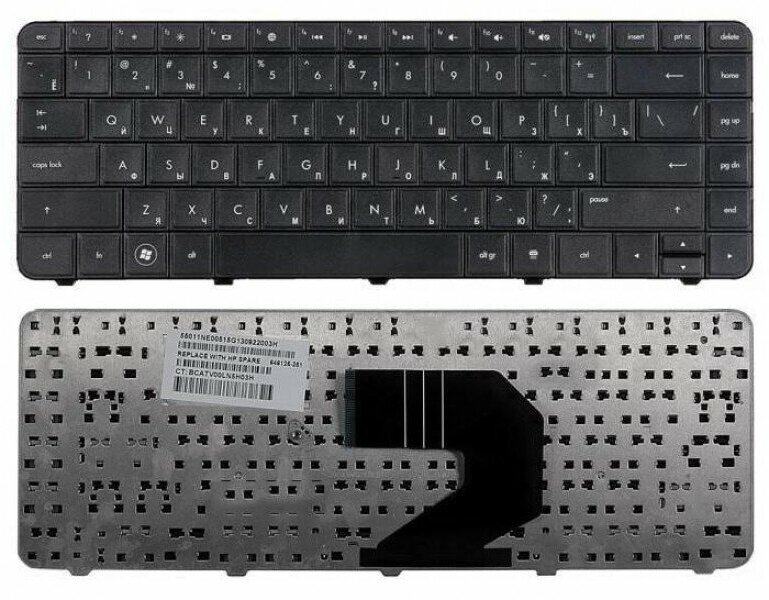 Клавиатура для ноутбука HP Pavilion G4 G4-1000 G6 G6-1000 Compaq CQ43 CQ57 CQ58 430 630 635 черная