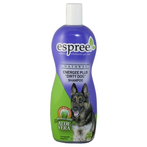 фото Шампунь Espree CLC Energee Plus «Dirty Dog» Shampoo Ароматный гранат для сильнозагрязненной шерсти собак и кошек 355 мл