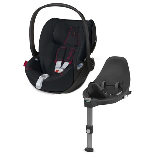 фото Автокресло-переноска группа 0+ (до 13 кг) cybex cloud z i-size ferrari + isofix база z, victory black