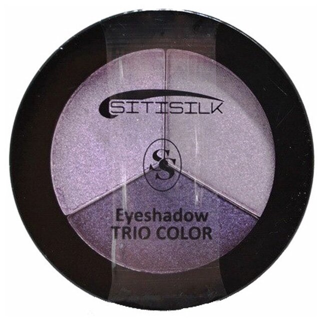 Sitisilk Тени для век 3-х цветные Trio Color Eyeshadow, S403, тон 08 сиреневый + фиолетовый + тёмно-фиолетовый